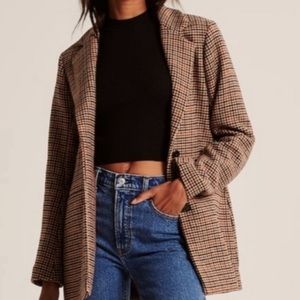 Wool-Blend Blazer Coat